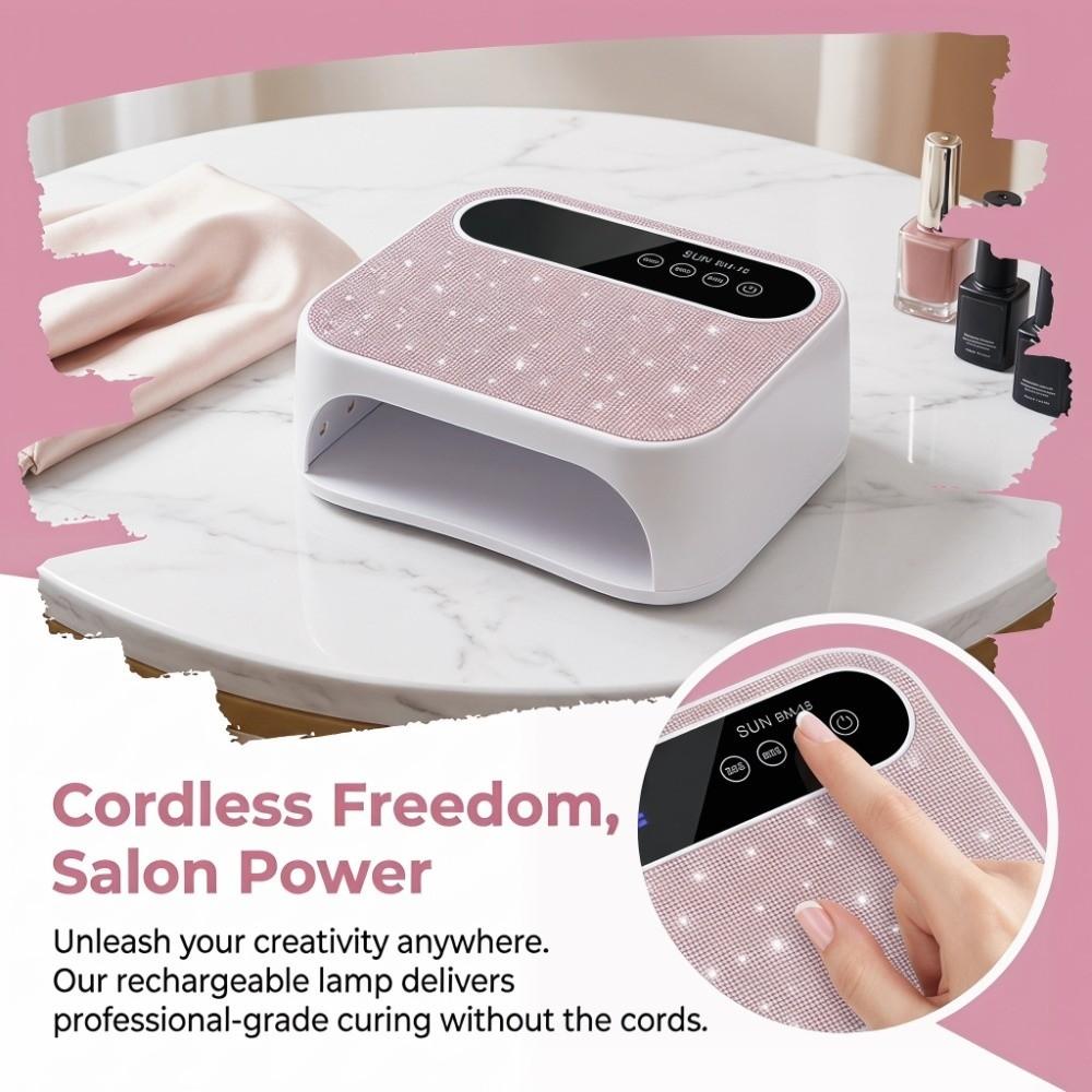 Rechargeable UV LED Nail Light Portable Cordless UV Light Nail Art Dryer UV Nail Lamp  Home Use