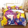Новый комплект постельного белья Anime Girls The Demon Girl Next Door Single Twin Full Queen King Size Bed Set Adult Kid Bedroom Duvetcover Sets