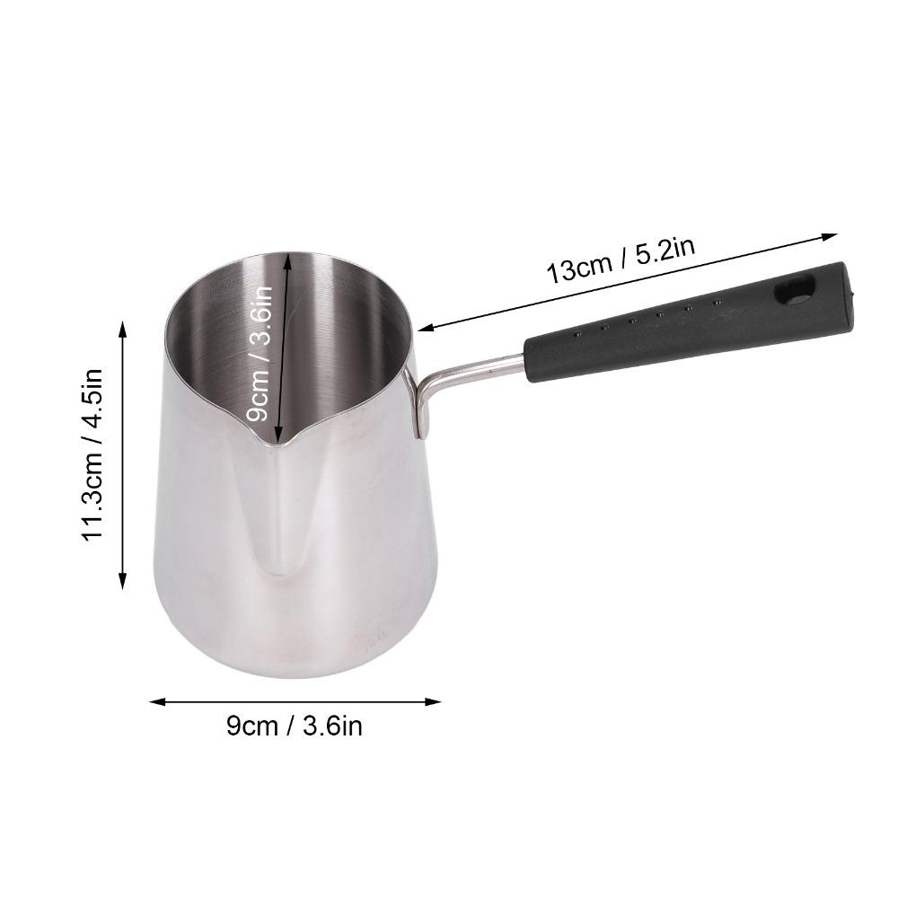Easy to Clean Turkish Coffee Pot Stainless Steel Milk Warmer Durable Turkish Tea Pot Coffee Making