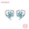 Линдон стерлингового серебра 925 пробы циркон серьги серьги для женщин подарки на свадьбу