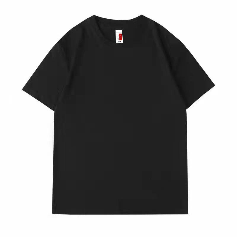 Футболка с короткими рукавами из плотного хлопка, мужская свободная однотонная нижняя рубашка, летняя футболка для мужчин и женщин