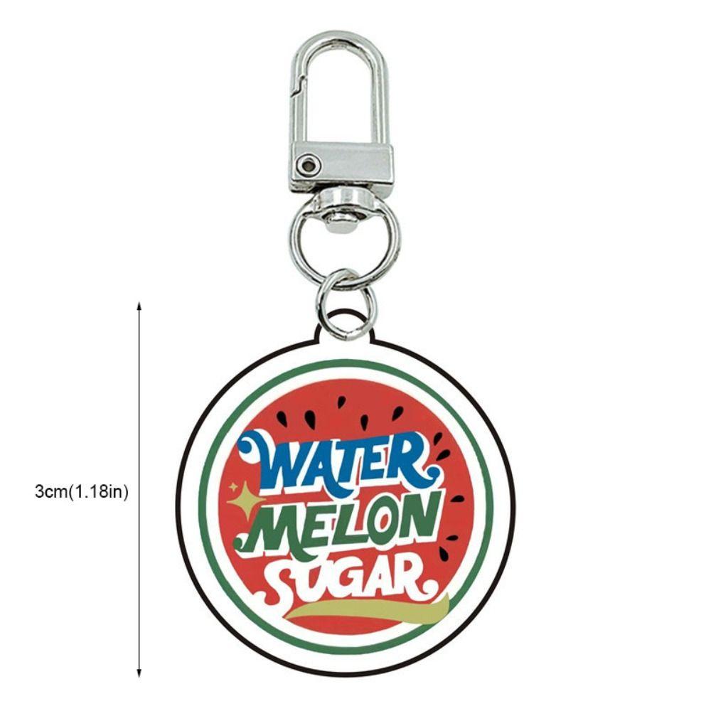 Viva La Vida Acrylic Watermelon Pendant Acrylic Shining Watermelon Keychain Car