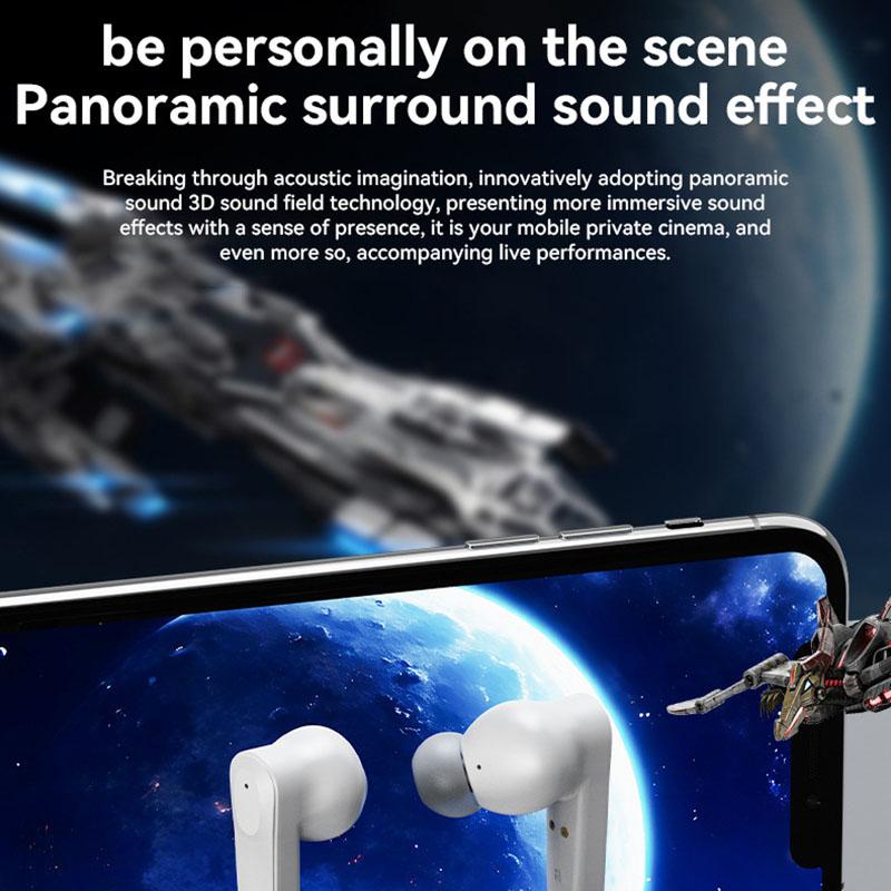 Беспроводные наушники с функцией шумоподавления ENC, внутриканальная гарнитура, Hi-Fi стерео музыка с HD-микрофоном, водонепроницаемые наушники с низкой задержкой