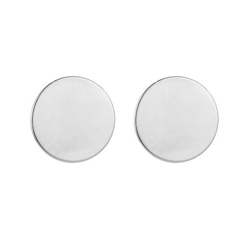 Круглые серьги гвоздики