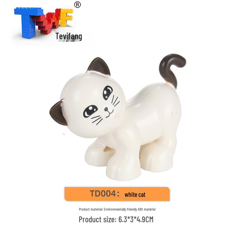 Крупные строительные блоки из частиц: Совместимые Игрушки для Обучения Животным Фермы Прерии Океана для Детей