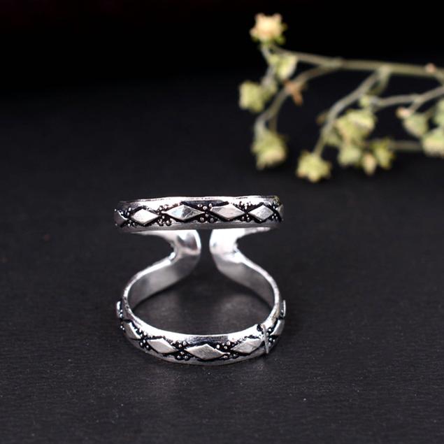 Adjustable Thumb Arthritis Ring – Silver Splint Ring, Joint Support Jewelry Gift