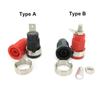 5x Red Black 32A Insulated Safety 4MM Banana Female Head Connector Plug Socket Jack Panel Mount Binding Post  Multimeter