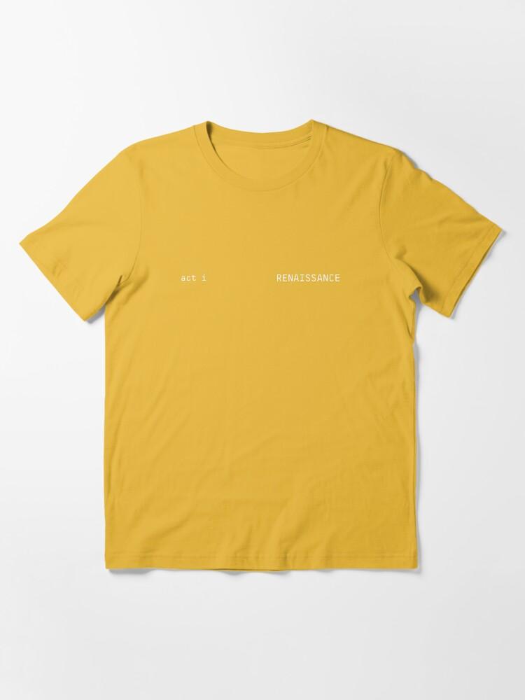Beyoncé ACT I RENAISSANCE ALBUM MINIMALIST LETTERING Essential T-Shirt