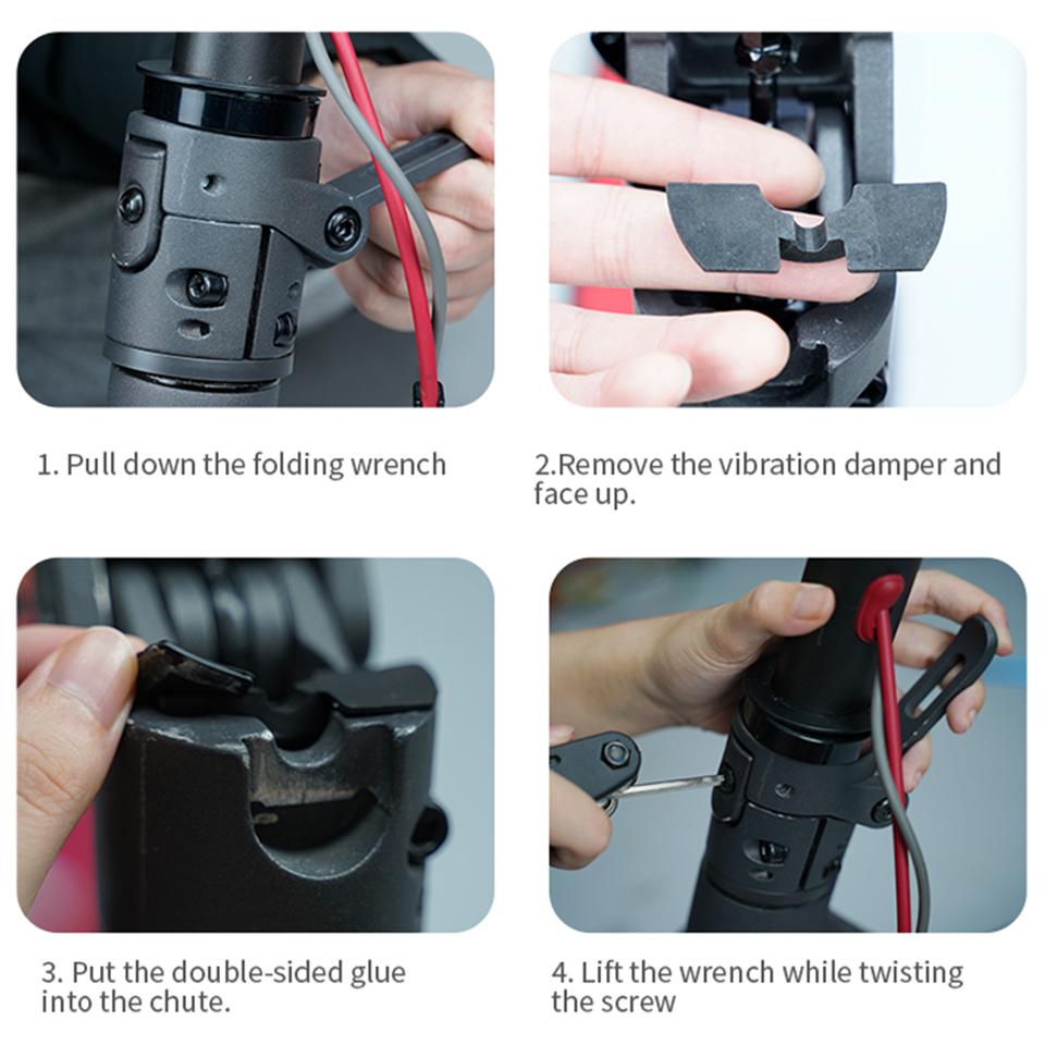 3 шт., редукторы для электрического скутера M365 для XIAOMI M365 1s PRO MI Pro 2, амортизирующая передняя вилка, резиновая подушка, складная подушка, детали M365