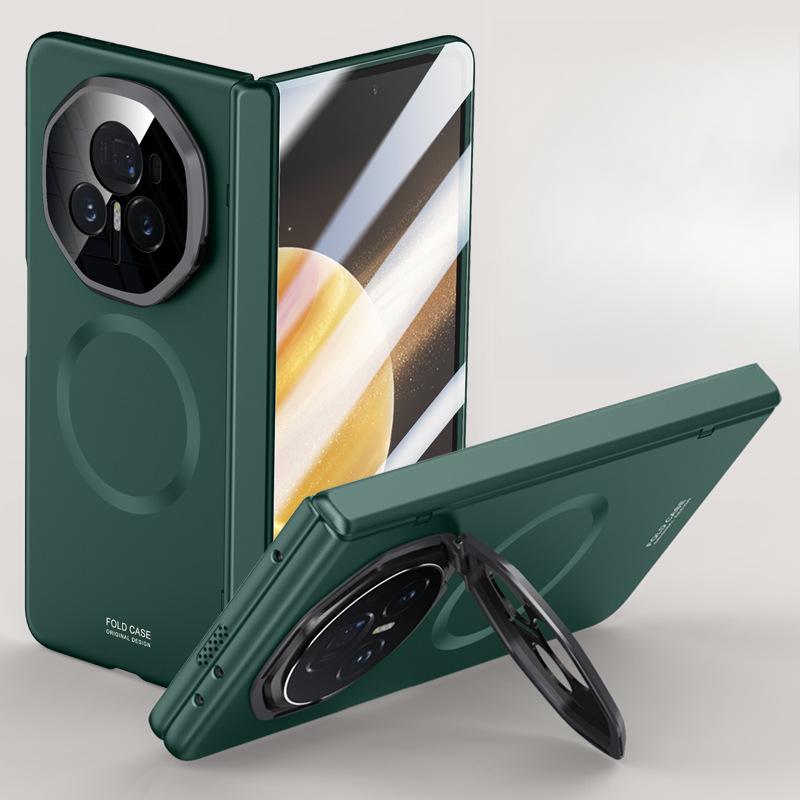 Business-friendly HONOR Magic V3 Phone Case Folding Matte Honor Magnetic Lens Stand Spring Hinge Sleeve