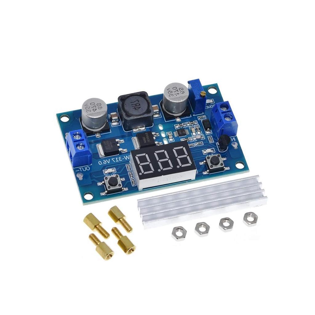 LTC1871 Boost Converter Module - DC-DC Adjustable Step-Up Regulator 3-35V to 3.5-35V with LED Voltmeter, for Solar Panels/DIY