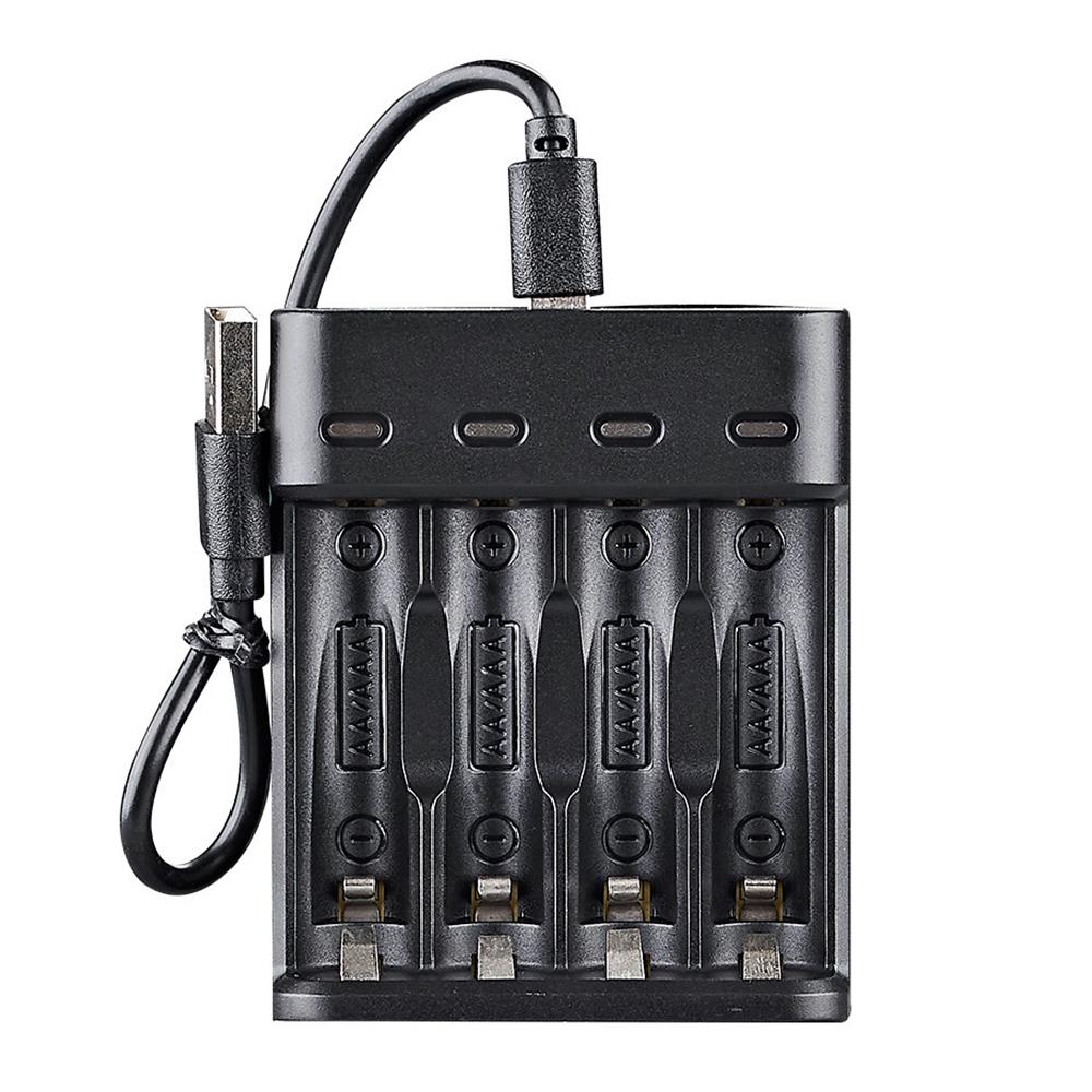 Универсальное USB ЖК-дисплей Смарт Интеллектуальное Зарядное устройство для аккумуляторов с 4 слотами для AA/AAA NiCd NiMh перезаряжаемых аккумуляторов Зарядное устройство