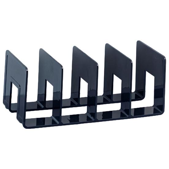 Держатель для книг Нескользящий дизайн нижнего отделения Неопрокидывающийся полый настольный держатель для документов Разделитель для дома Товары для дома