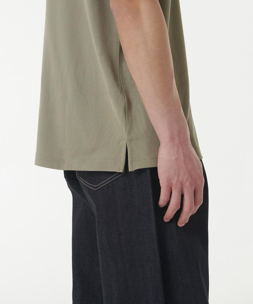 MUSINSA STANDARD [Cooltandard] Relaxed Fit Pique Polo Shirt [Sage]