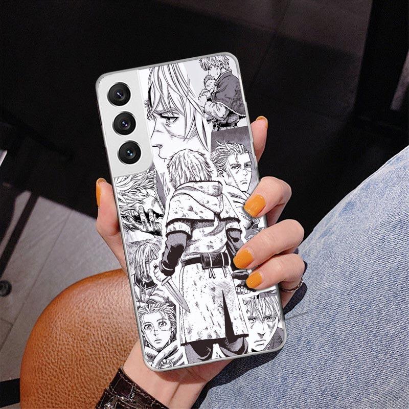 Чехол для телефона Vinland Saga для Samsung Galaxy S24 S25 Edge S26 Ultra S23 S22 S21 Plus S20 FE + Чехол с индивидуальной печатью Galaxy S24