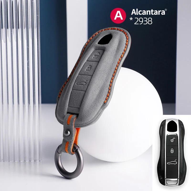 AABKR1 Car Key Bag Case Cover For Porsche Panamera Spyder Carrera Macan Cayman Cayenne 911 970 981 991 Car Key Cover Accessories