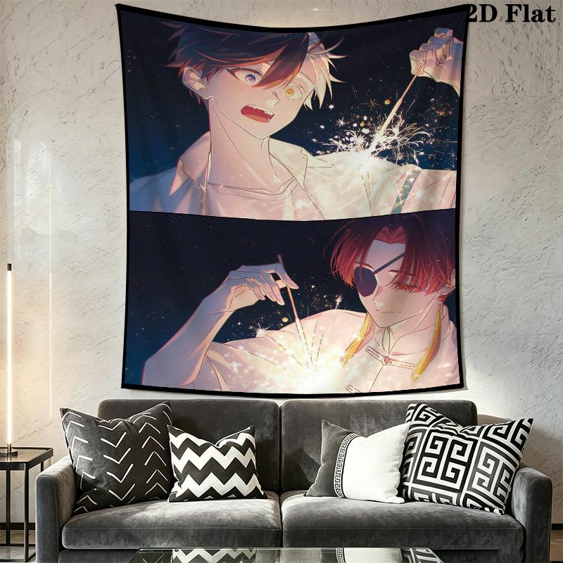 WIND BREAKER Wall Tapestry Aesthetic Wall Hanging Printed Fabric Blanket Decorative Tapestries for Bedroom Living Room Home Decor