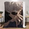 Jujutsu Kaisen-Gojo Satoru Bed Throw Blanket for Sofa Luxury Bedding Fluffy Plaid Custom Blankets King Size Home Interior Knee &