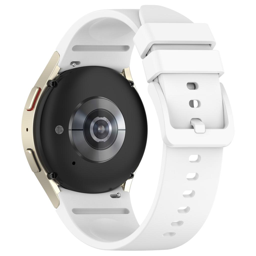 Силиконовый ремешок для часов для Samsung Galaxy Watch FE 40мм/Watch6 40мм/44мм/Watch6 Classic 43мм/47мм с цветной застежкой