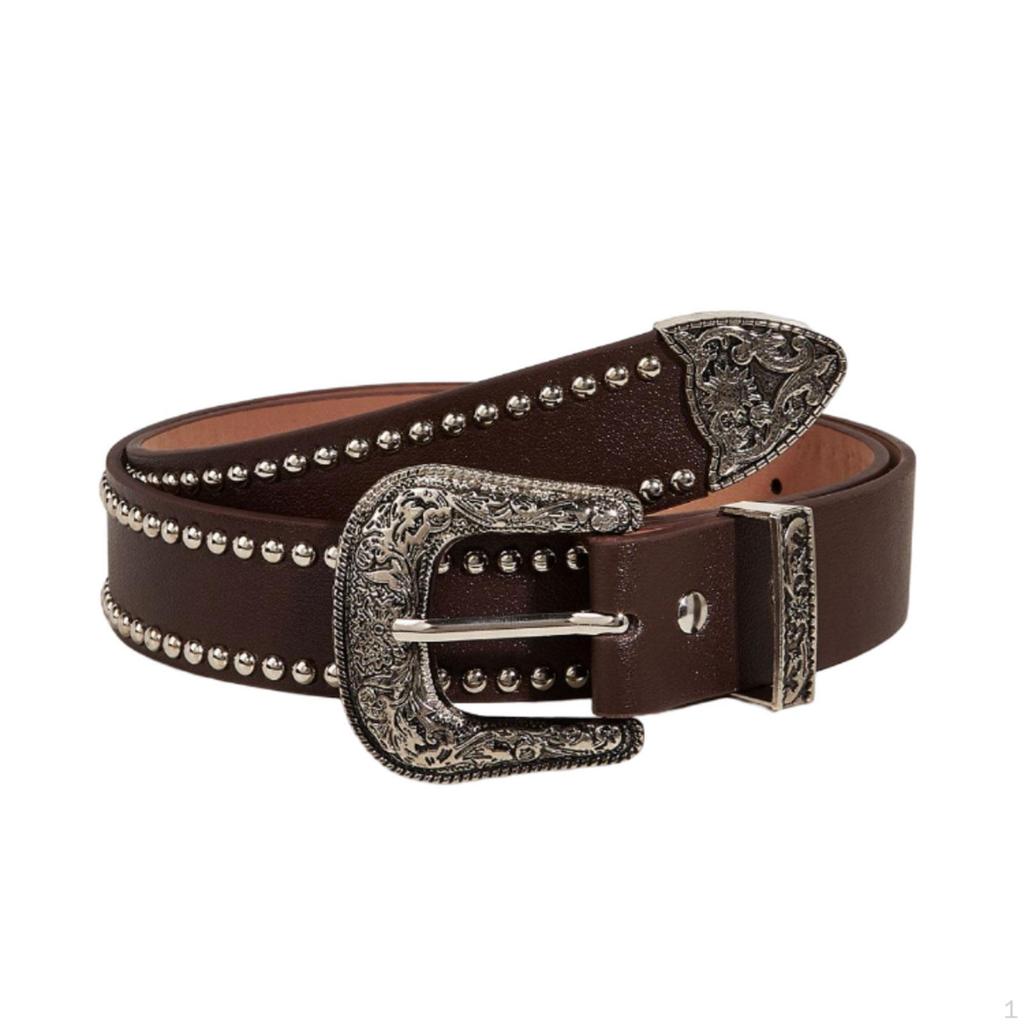 Women Waist Belt Ladies Belts Adjustable Decorative Dress Eyelet PU Leather for