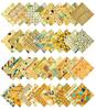Geometric With Texture Print Precut 5-inch Cotton Fabric Quilting Squares Charm Pack DIY Patchwork Sewing
