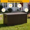 Outdoor Storage Box Waterproof Storage Bin UV-Resistant Storage Bin for Patio Furniture Outdoor Cushions