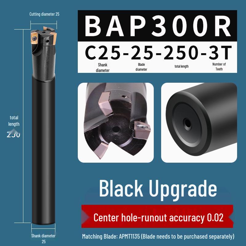 Фреза BAP300R CNC 1135 с защитой от вибрации, фрезерная головка 17R0.8, фрезерная оправка для обрабатывающего центра с ЧПУ 16