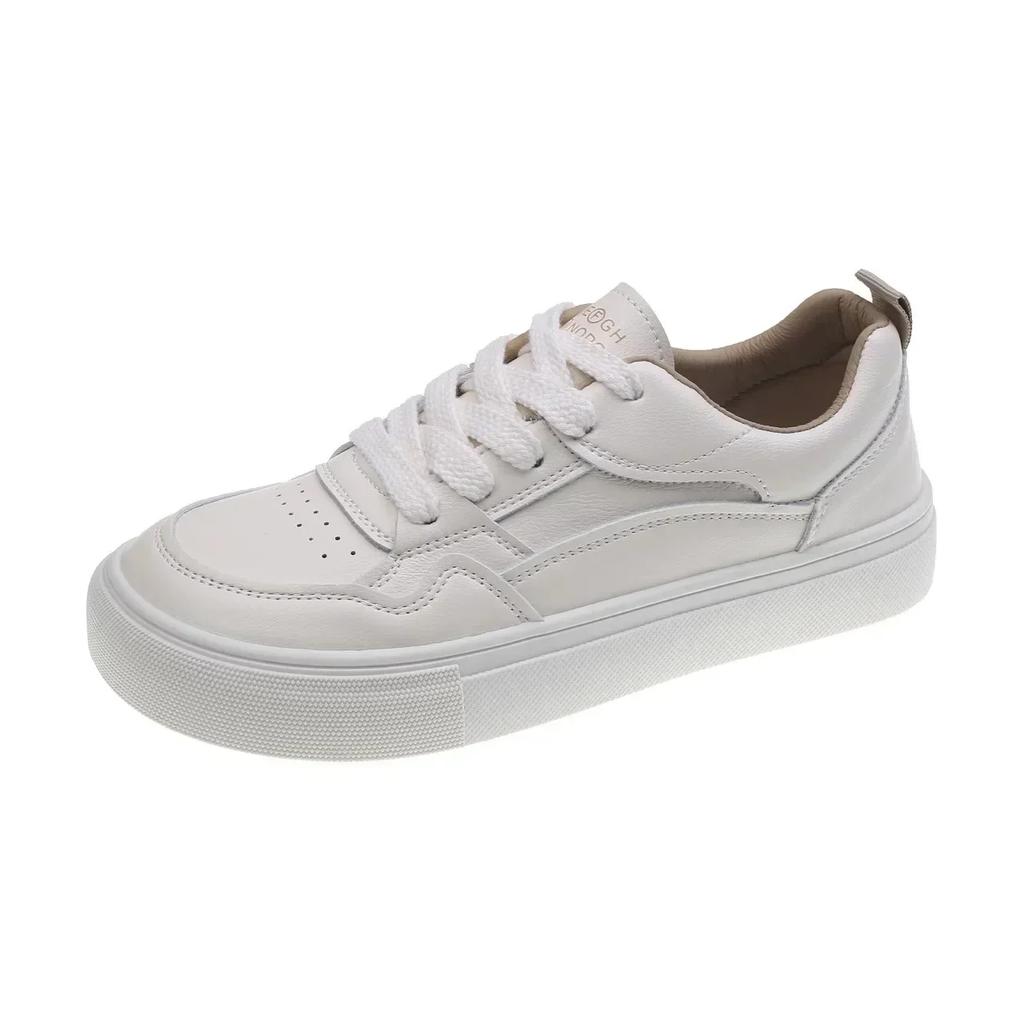 Little White Shoes Women Sneakers 2025 New Breathable Genuine Leather Women's Shoes Casual Sports Board Shoes Sneaker