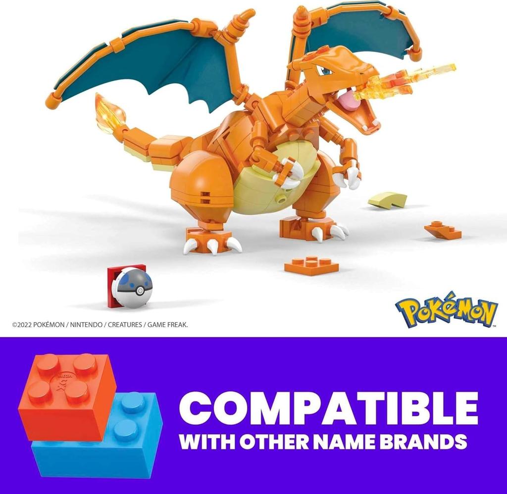 MEGA CONSTRUX Pokemon Charizard 8 and GWY77 [222 Pieces] [Ages Up]