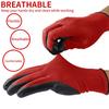 12 Pairs Large Professional Working Protective Gloves For Men Women Construction Garden Mechanic Breathable PU Coated