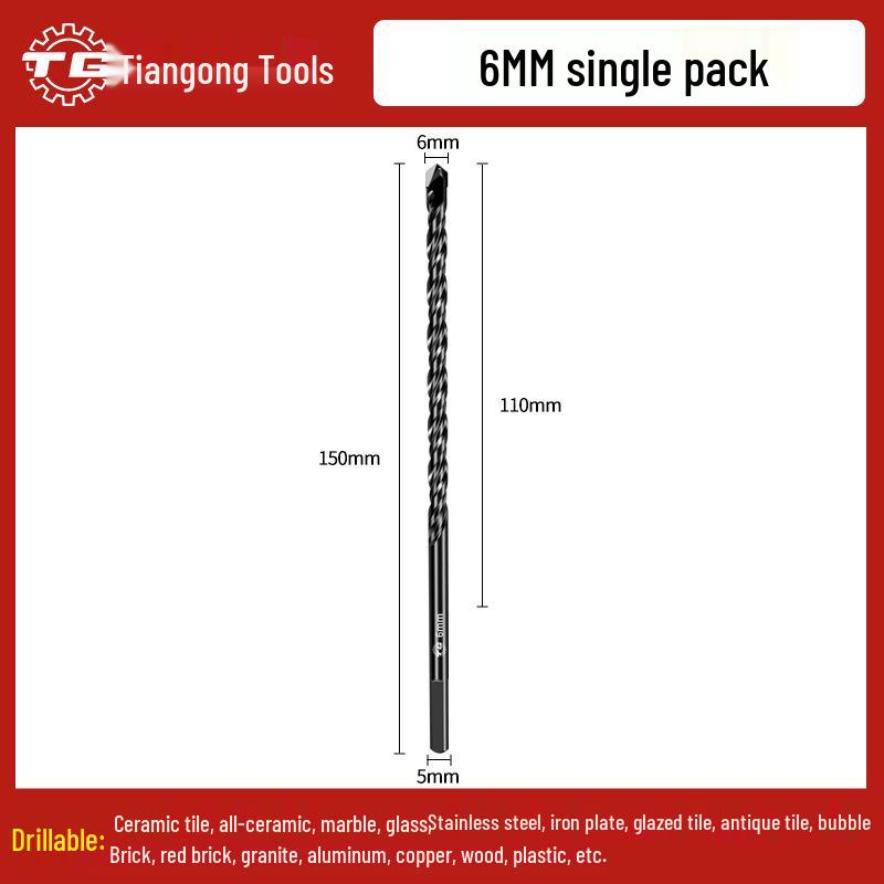 Треугольное сверло по плитке и бетону из сплава Тиангун