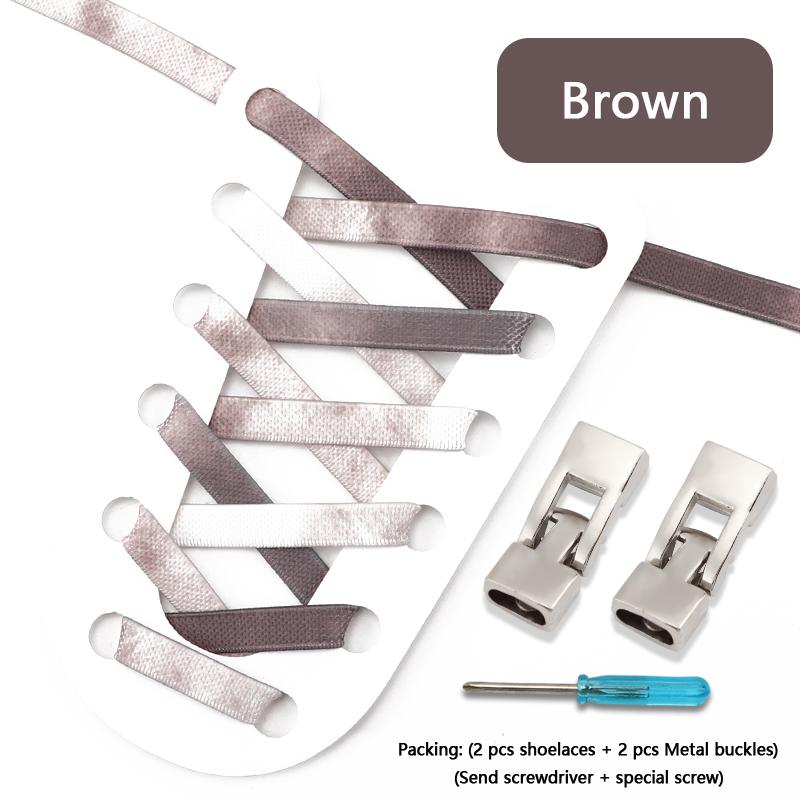 Красочные эластичные крестообразные шнурки без завязок кроссовки 8 мм шириной плоские без завязывания шнурки детские взрослые радужные резиновые шнурки