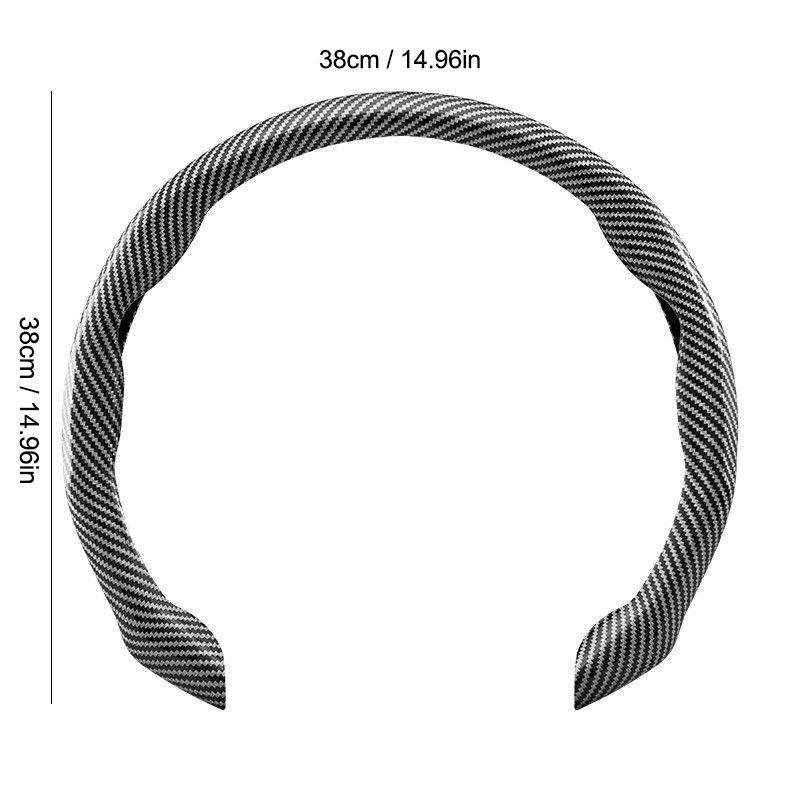 ALA1 Carbon Fiber Steering Wheel Cover For Tesla Model 3 Model S Model X Model Y Non-Slip Protector Shell Auto Interior Accessories
