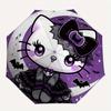 Hello Kitty,Halloween Automatic Folding Umbrella-Simple 8-Rib Design, Bright Cartoon Pattern, Durable Iron Frame, Suitable For Travel, Outdo
