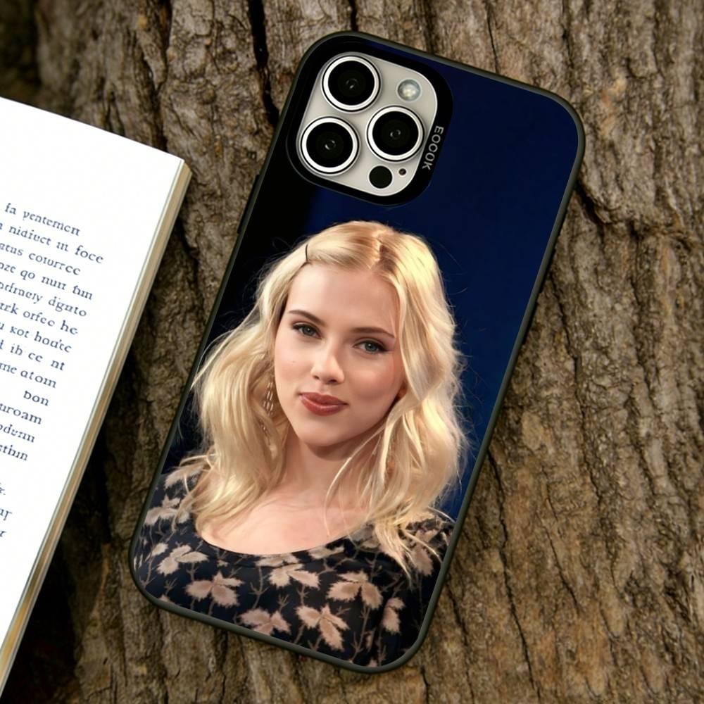 Scarlett Johansson Phone Case For iPhone 17,16,15,14,13,12,11 Plus,Pro Max,XS,Colorful Silver Phone case Funda Cover
