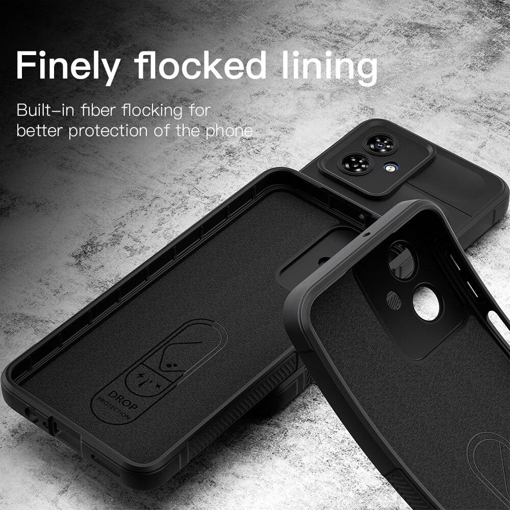 KEYSION Shockproof Case for Motorola MOTO G54 5G G84 G73 G62 G32 Anti-skid Soft Silicone Phone Cover for MOTO Edge 40 Neo 2023