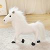 Cartoon Simulation Pony Black Horse Doll Plush Toy White Horse Doll Children'S Rag Doll Boy Birthday Gift