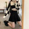 Woolen Skirt for Women  Autumn Winter Plus Size High Waist Small A-line Pleated Skirt Shorts Korean Fashion Clothing