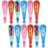 12pcs of Thickened PVC Inflatable POW Baseball Bats, Interactive Fun And Team Cheering Party Supplies, Colorful Carnival Party Gifts.