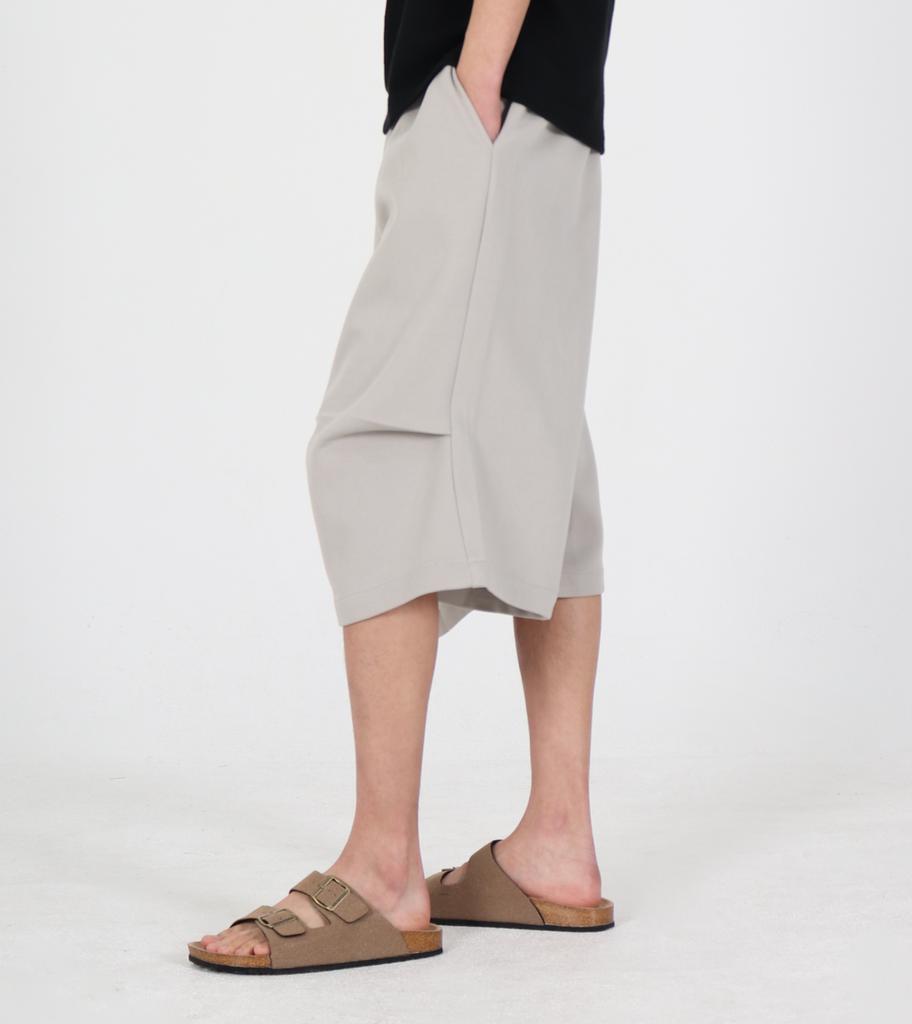 Beoteunseoul Essential Grey Sweat Shorts Pants (Light Grey)