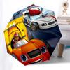 Race cars, Cartoon racing Automatic Opening and Closing, 8 rib Structure Portable Umbrella, Suitable for Men and Women in All Seasons  Perfe