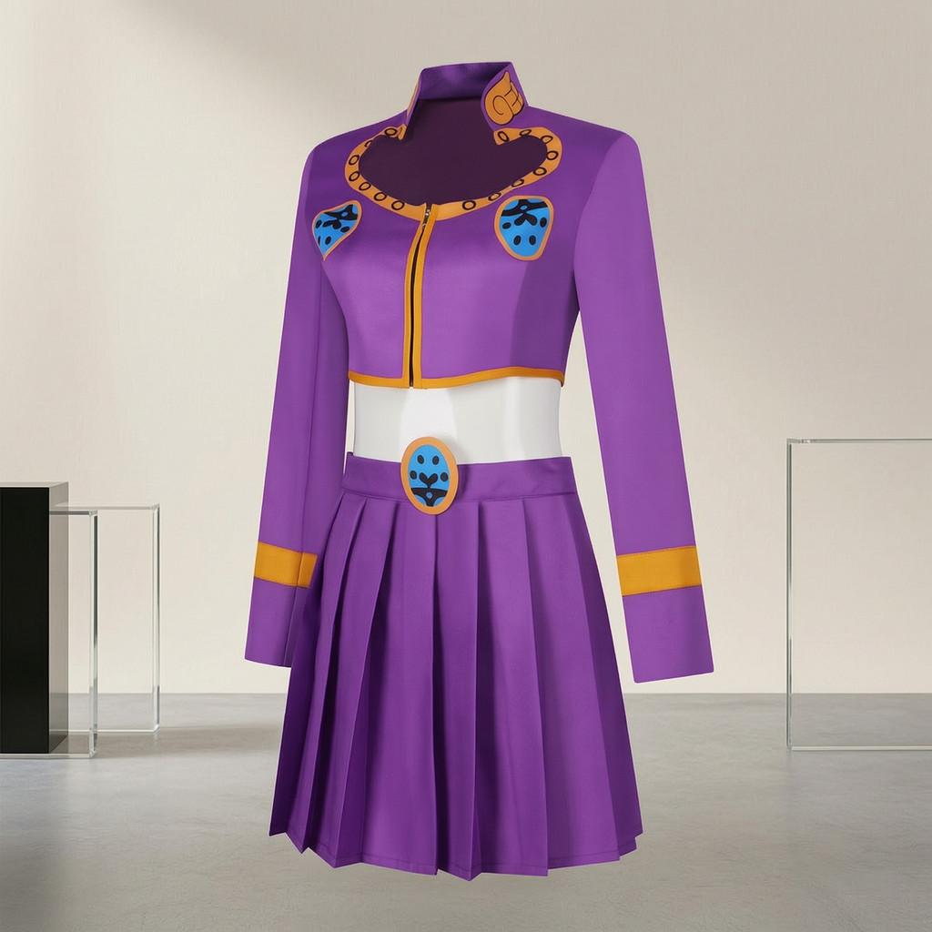 Косплей костюм Джорно Джованна из JoJo's Bizarre Adventure для женщин, из полиэстера, для аниме ролевых игр
