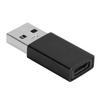 Переходник-конвертер TypeC гнездо на USB3.0 штекер USB быстрая зарядка компьютерные аксессуары(черный )