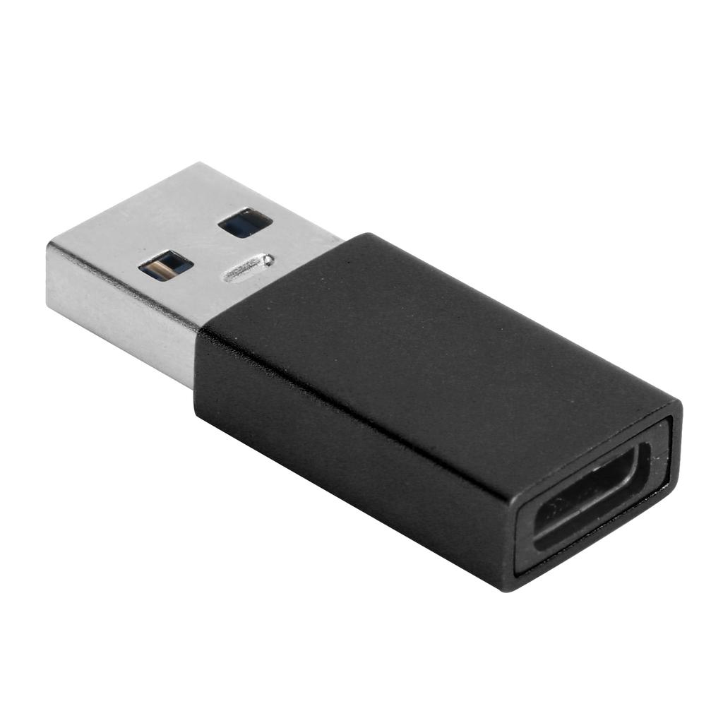 Переходник-конвертер TypeC гнездо на USB3.0 штекер USB быстрая зарядка компьютерные аксессуары(черный )