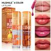 6 Colors Lip Plump Lip Gloss Hot Kiss Lip Glaze Mirror Liquid Lip Honey Long Lasting Lip Oil High Pigment Fine Flash Moisturizing Lipstick
