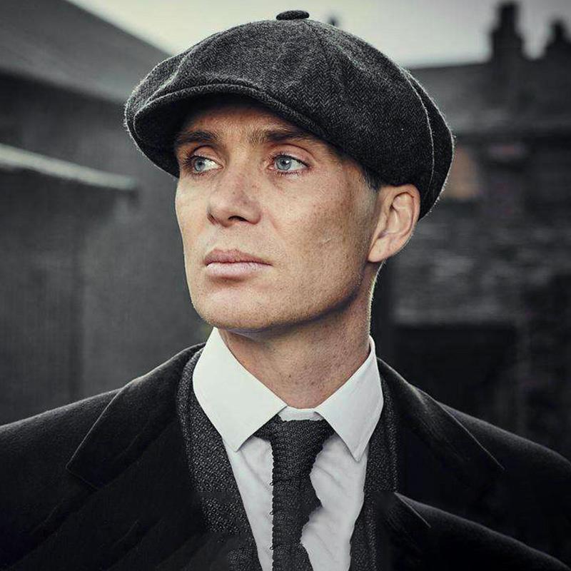 Кровавая бойня Гангстер Шелби Берет Мужской ins Восьмиугольная шляпа Газетчик Осень/Зима Шерстяная Бритва Вечеринка