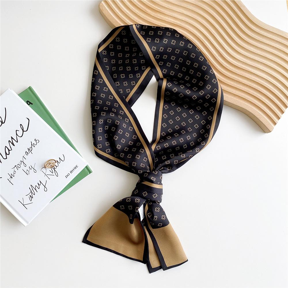 New Scarves Silk Scarves Women'S Spring And Autumn Season Long Decorative Professional Scarves Summer Thin Styles Paired With Shirts Stylish
