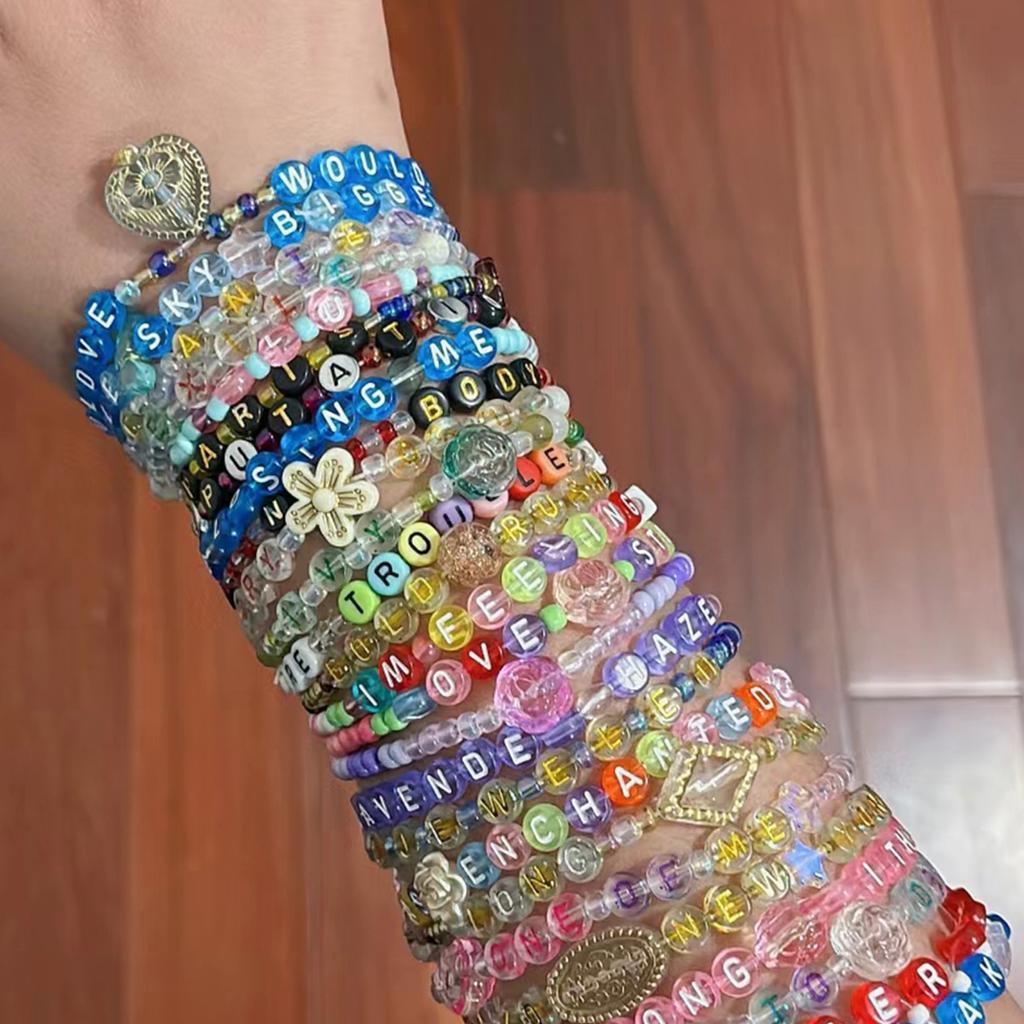 80 шт. 6 мм Квадратный акриловый кубик Буква Свободная бусина для изготовления ювелирных изделий DIY Браслет Материалы ручной работы Подвески Аксессуары