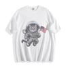 Astro Cat Patriot T-Shirt - Space Explorer Cat Unisex Tee