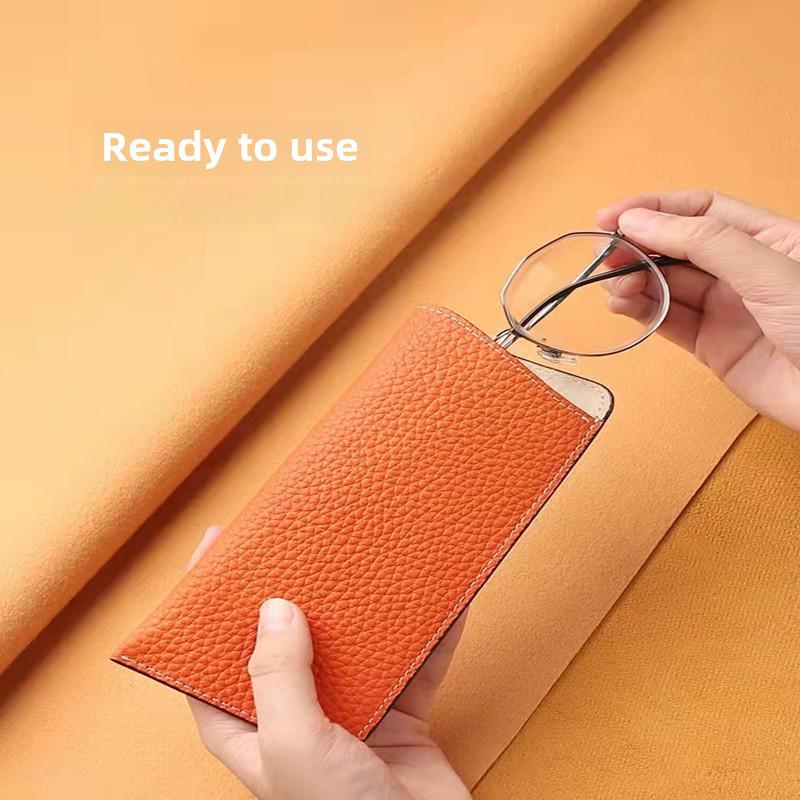Кожаный защитный чехол для очков: Унисекс-сумка для хранения солнцезащитных очков и очков для коррекции близорукости из полиуретана